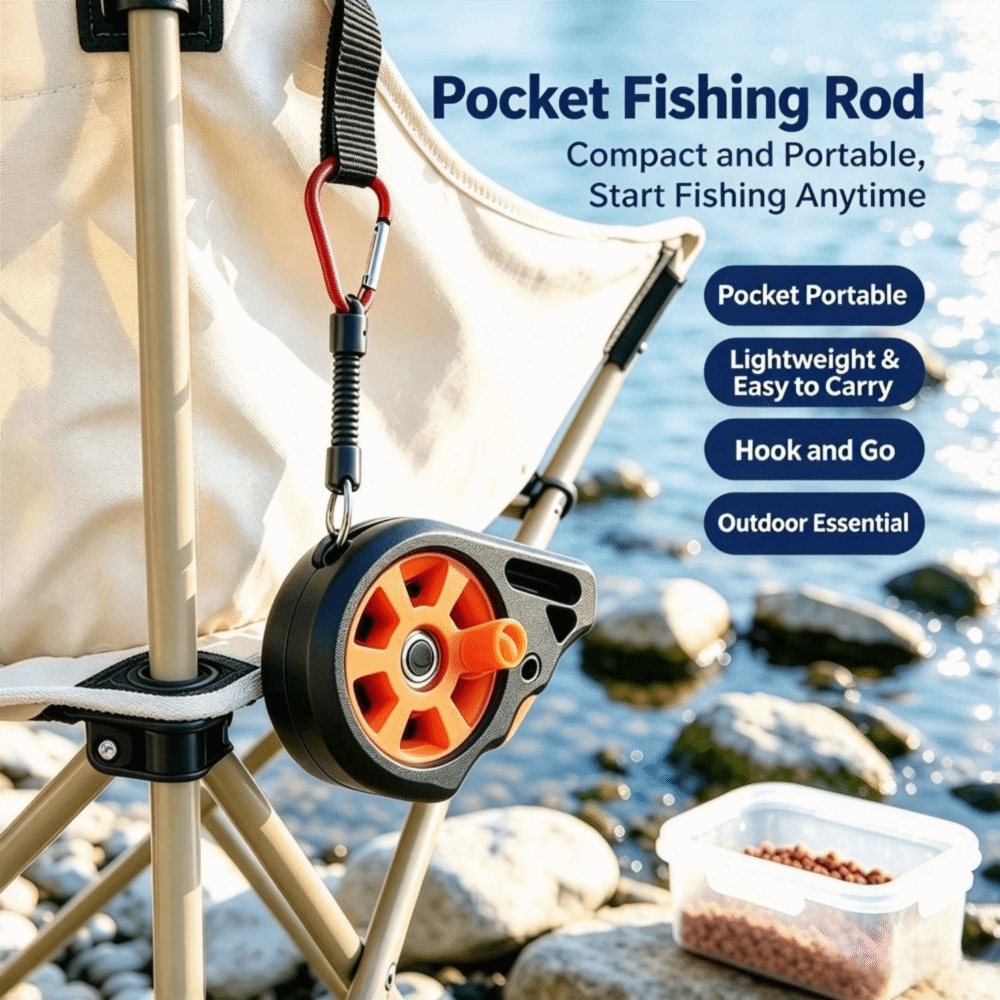 Fly Reel - New Hand Line Reel Pocket Fishing